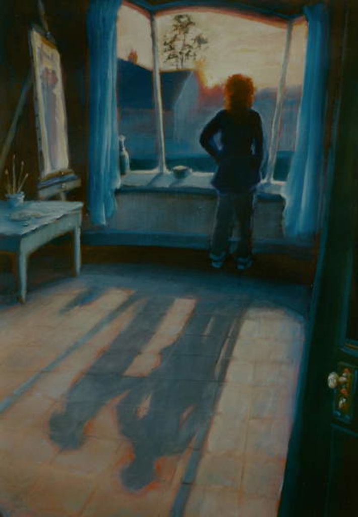 Detail of Never Alone, 2002 Figure with ghost, interior by Lee Campbell