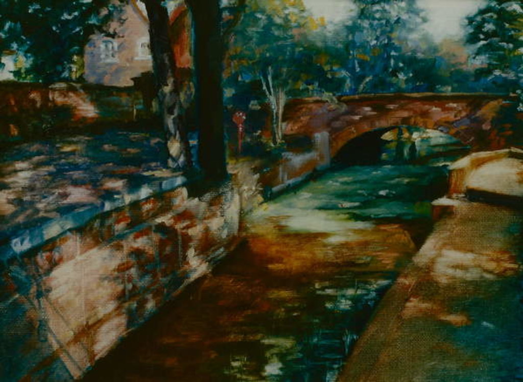 Detail of Summer Shadows 2001 landscape by Lee Campbell