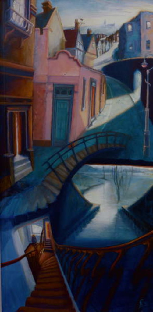 Detail of Canterbury East, 1999cityscape by Lee Campbell