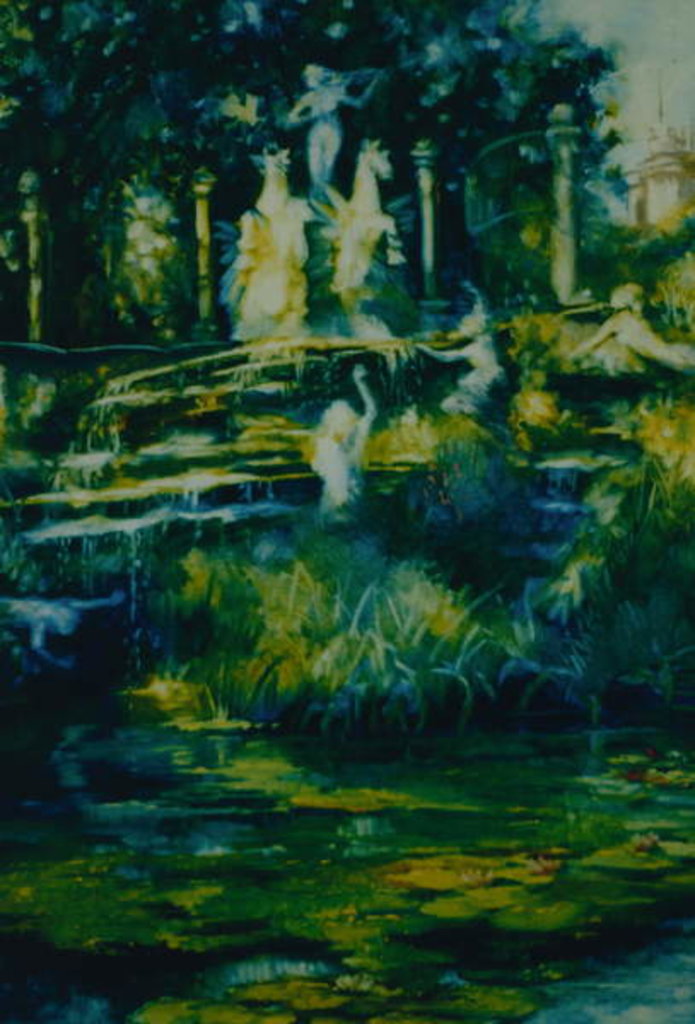 Detail of Folly 2002 statues by Lee Campbell