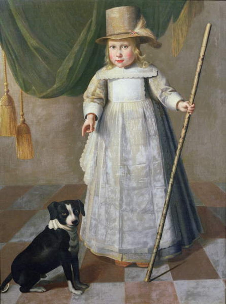 Detail of Child and Dog, Dordrecht by Dutch School