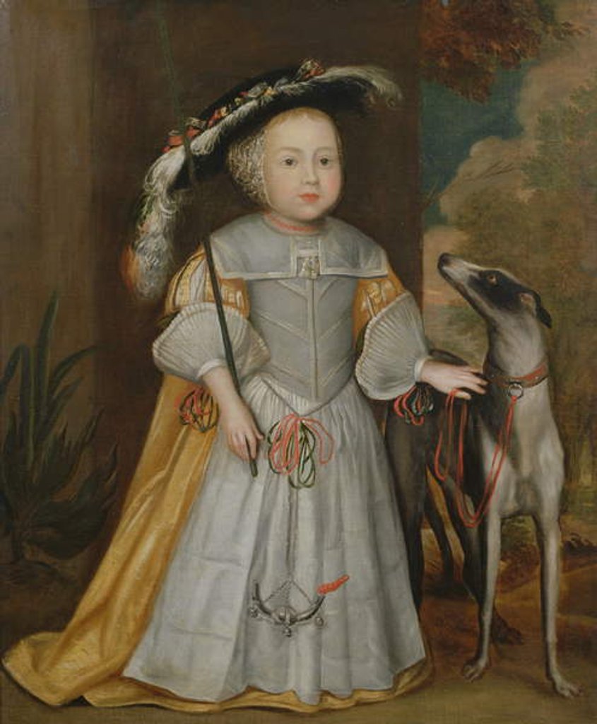 Detail of Young Boy and Pointer, 1650 by Dutch School