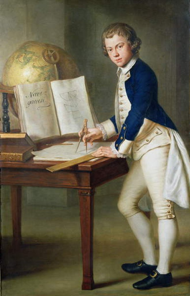 Detail of Portrait of a Midshipman by Mason Chamberlain