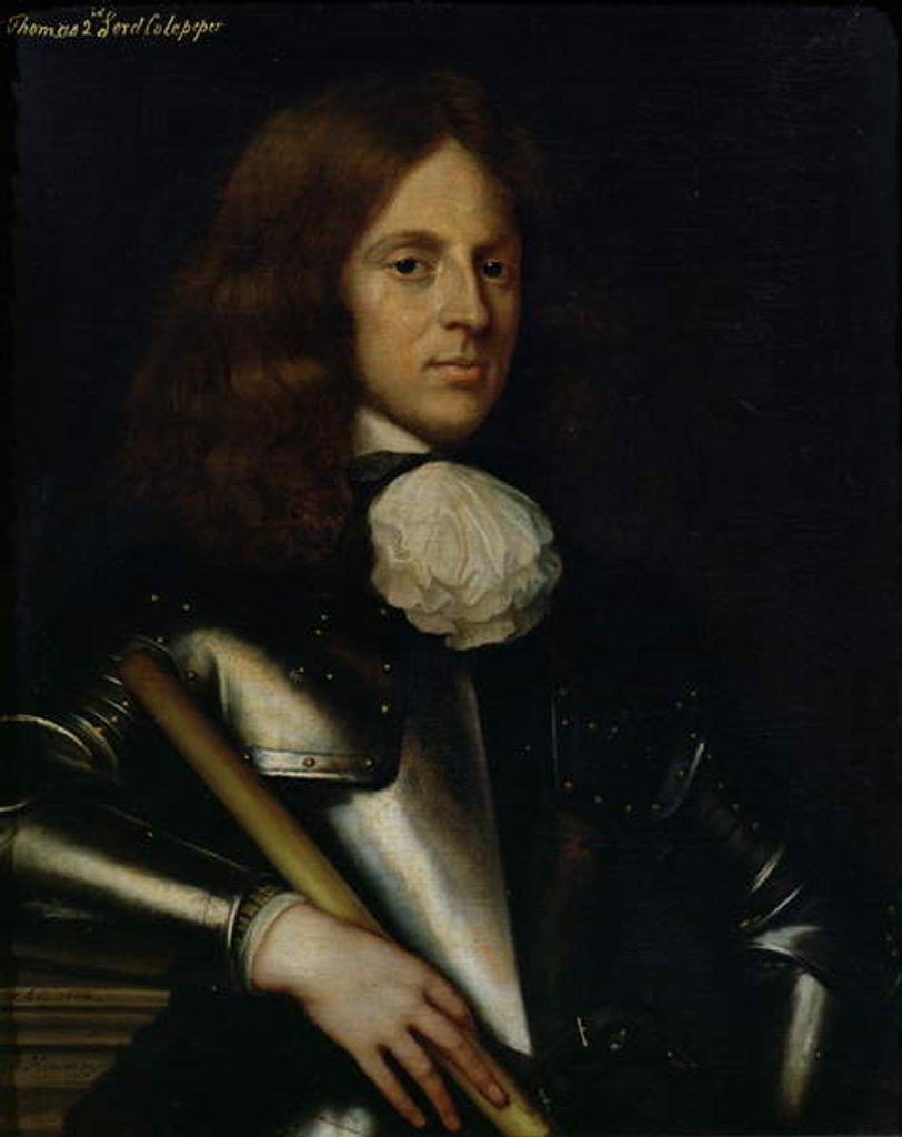 Detail of Thomas 2nd Lord Culpeper by Adriaen Hanneman