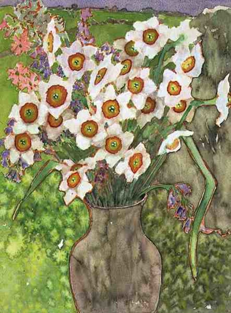 Detail of Jonquils at Twilight, 1999 by Lillian Delevoryas