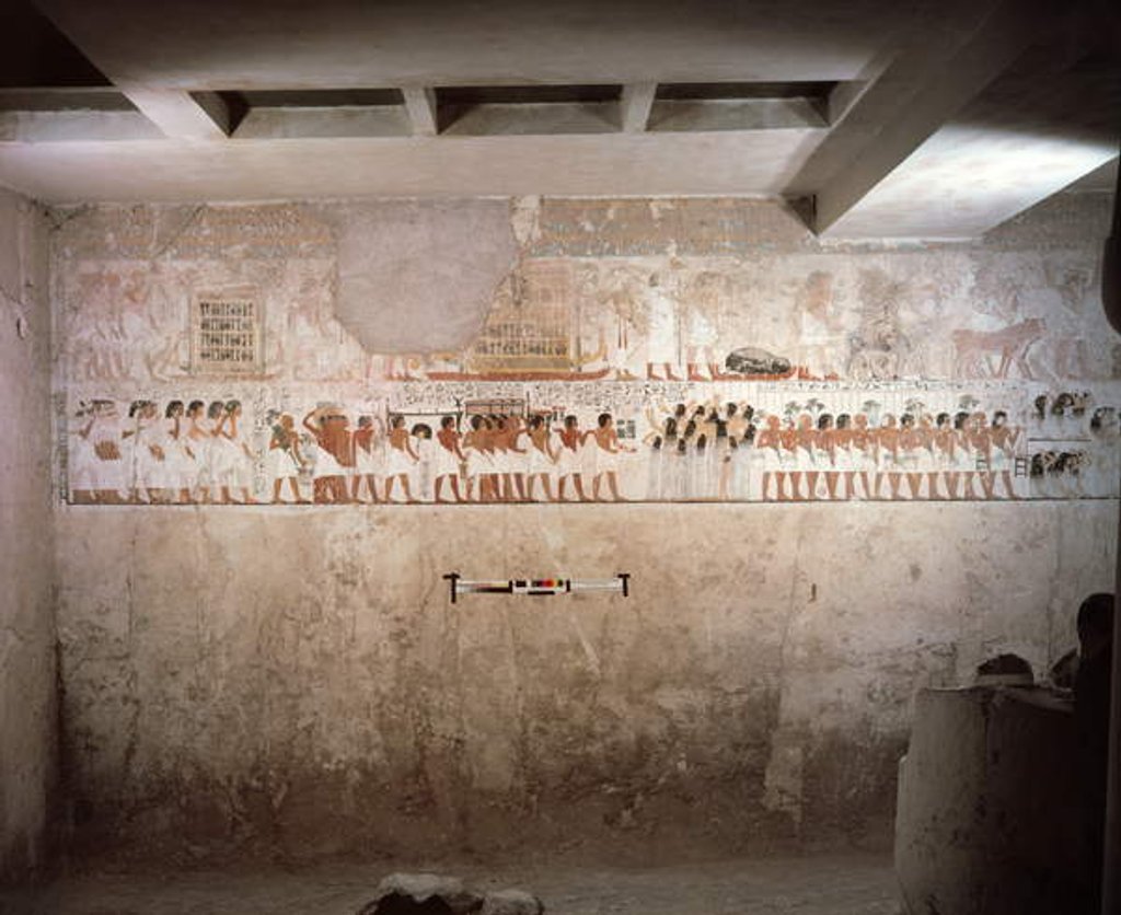 Detail of Interior of the Tomb of Ramose, New Kingdom, c.1360 BC by Egyptian 18th Dynasty