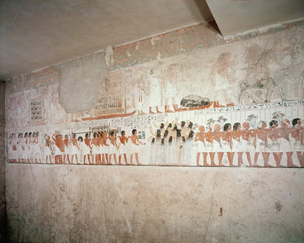 Detail of Interior of the Tomb of Ramose, New Kingdom, c.1360 BC by Egyptian 18th Dynasty