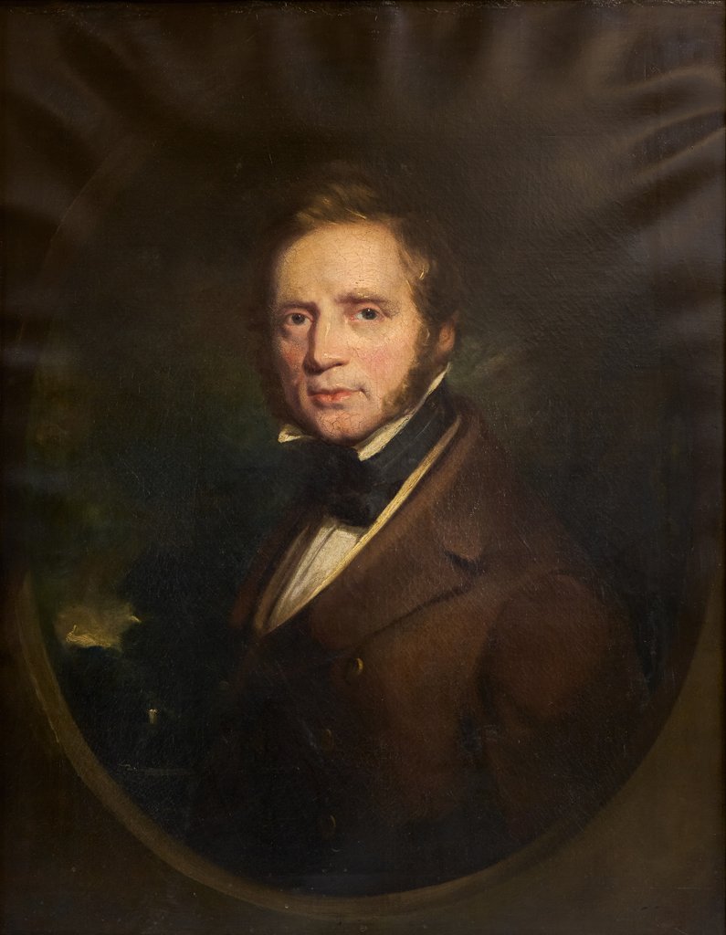 Detail of Self-Portrait of Thomas Burras by Thomas Burras
