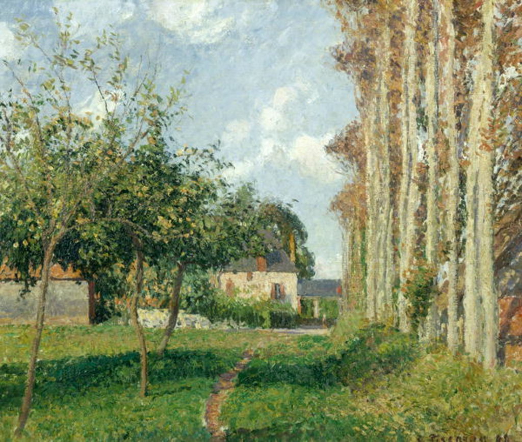 Detail of Varengeville, the Manor Inn, Afternoon, 1889 by Camille Pissarro