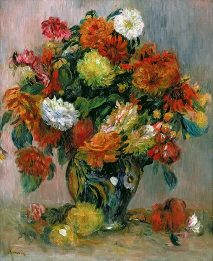 Detail of Vase of Flowers, c.1884 by Pierre Auguste Renoir