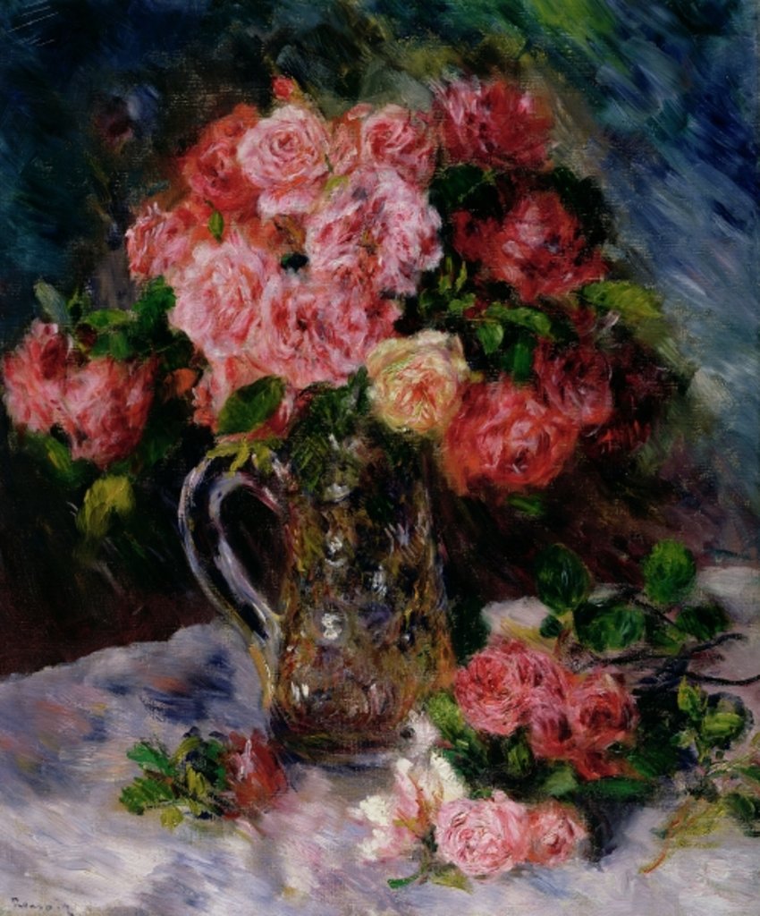Detail of Roses, c.1879 by Pierre Auguste Renoir
