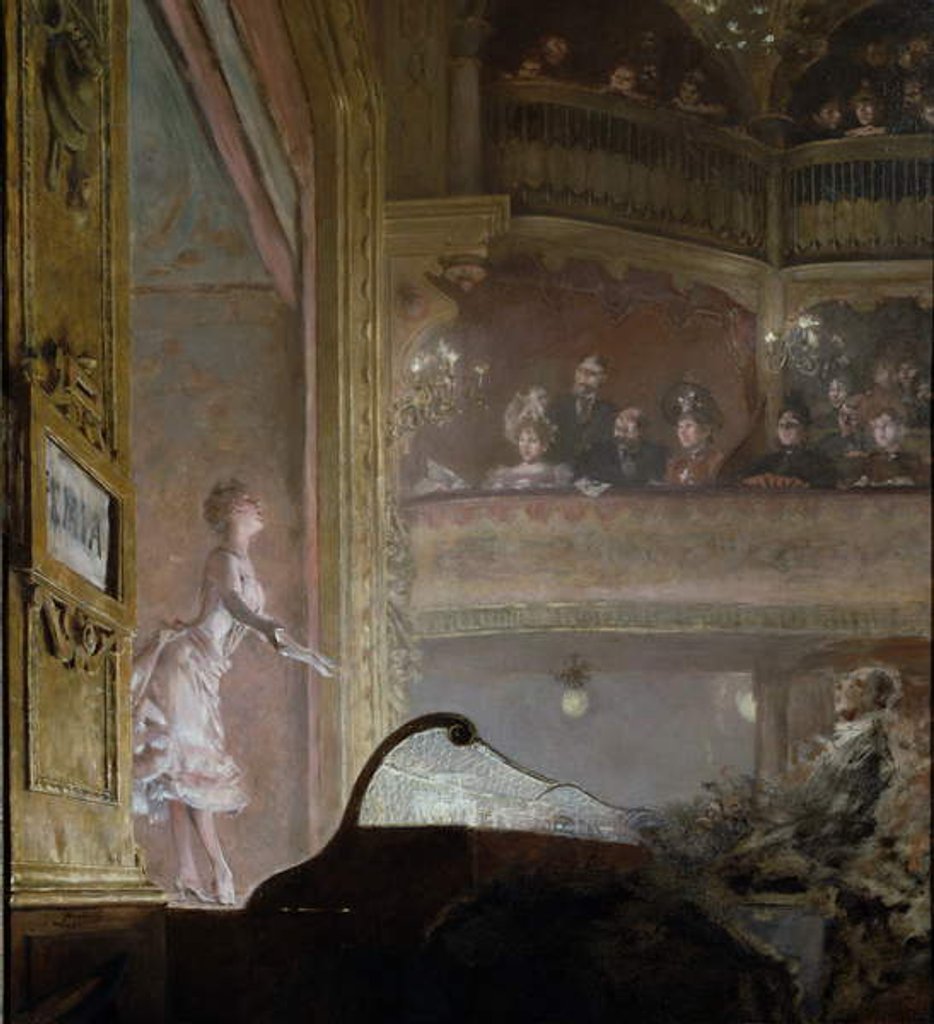 Detail of The Singer in Pink, c.1895 by Jean Louis Forain