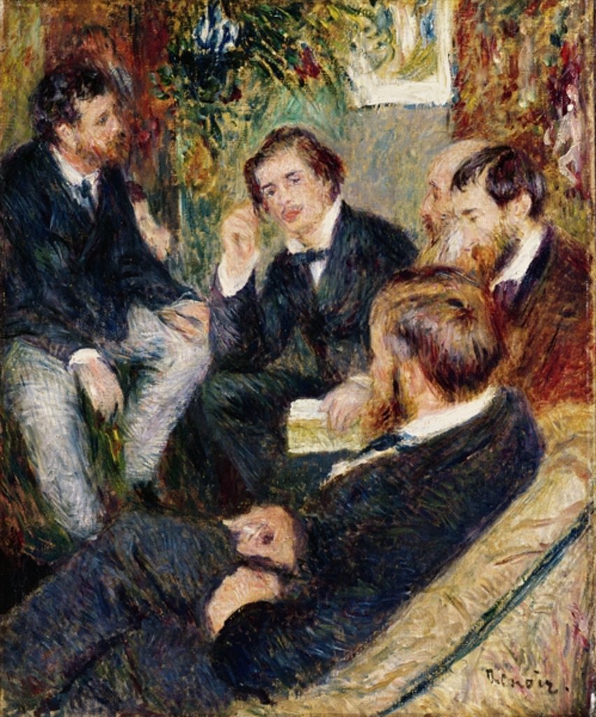 Detail of The Artist's Studio, Rue Saint-Georges, 1876 by Pierre Auguste Renoir