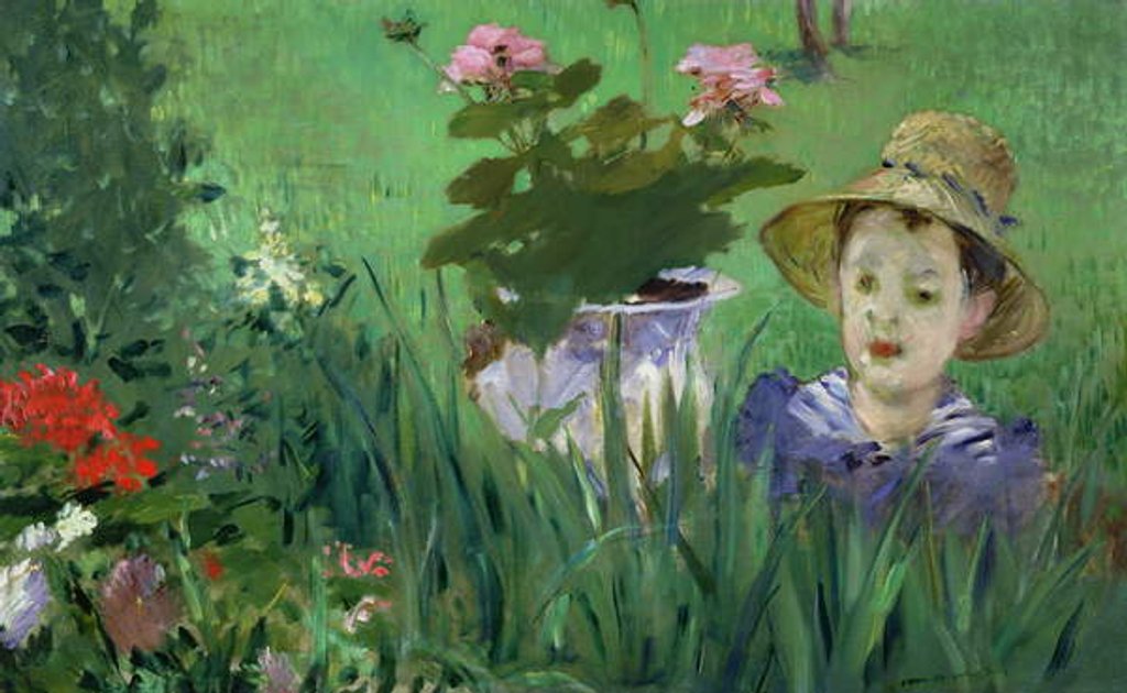 Detail of Child in the Flowers 1876 by Edouard Manet