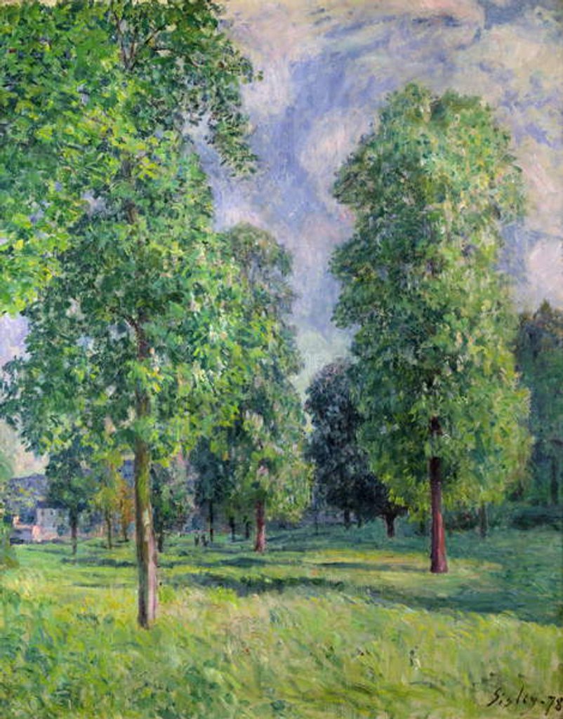 Detail of Landscape at Sevres, 1878 by Alfred Sisley