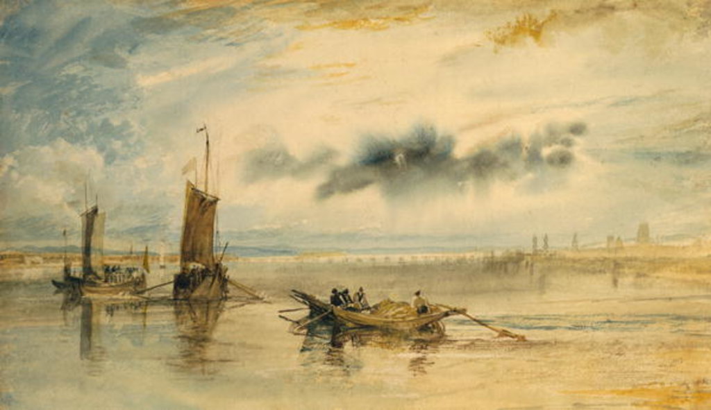 Detail of Mainz and Kastell, 1817 by Joseph Mallord William Turner