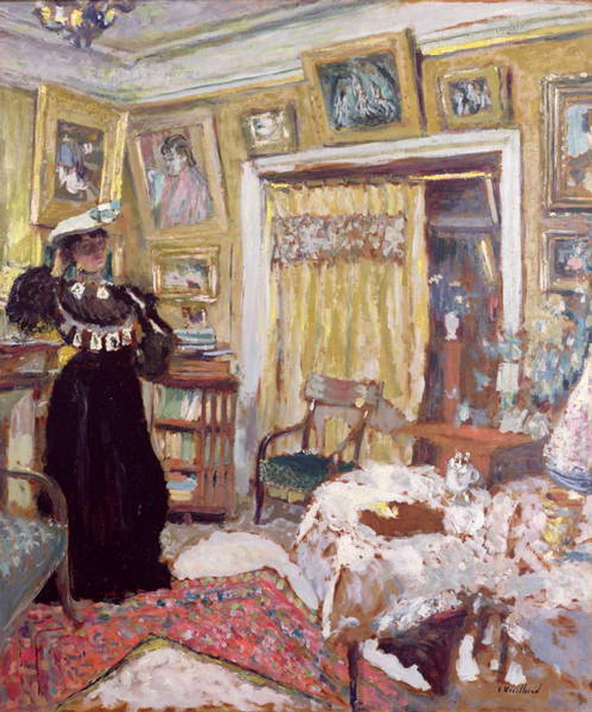 Detail of The Hessel Salon, Rue de Rivoli, 1901 by Edouard Vuillard