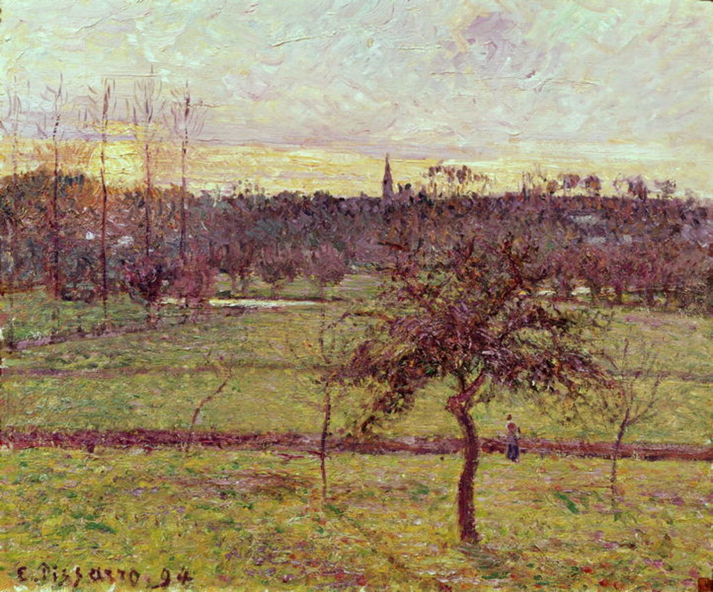 Detail of Landscape at Eragny, 1894 by Camille Pissarro