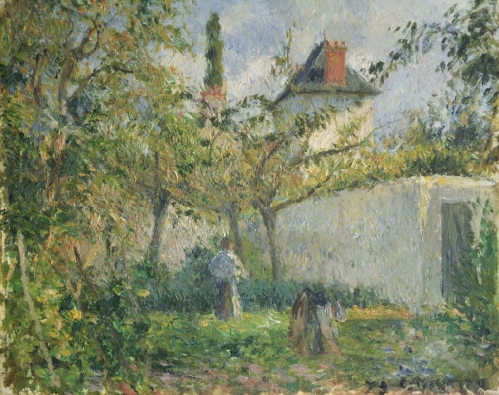 Detail of Kitchen Garden and Orchard, Pontoise, 1878 by Camille Pissarro