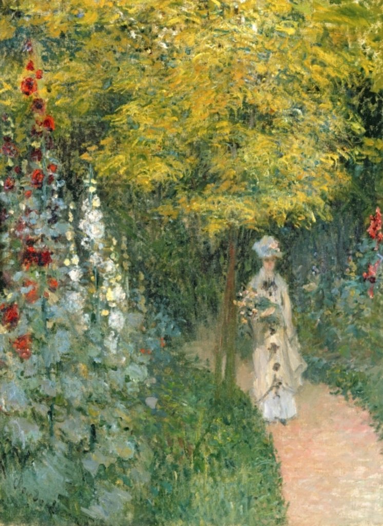 Detail of Roseraie, 1876 by Claude Monet