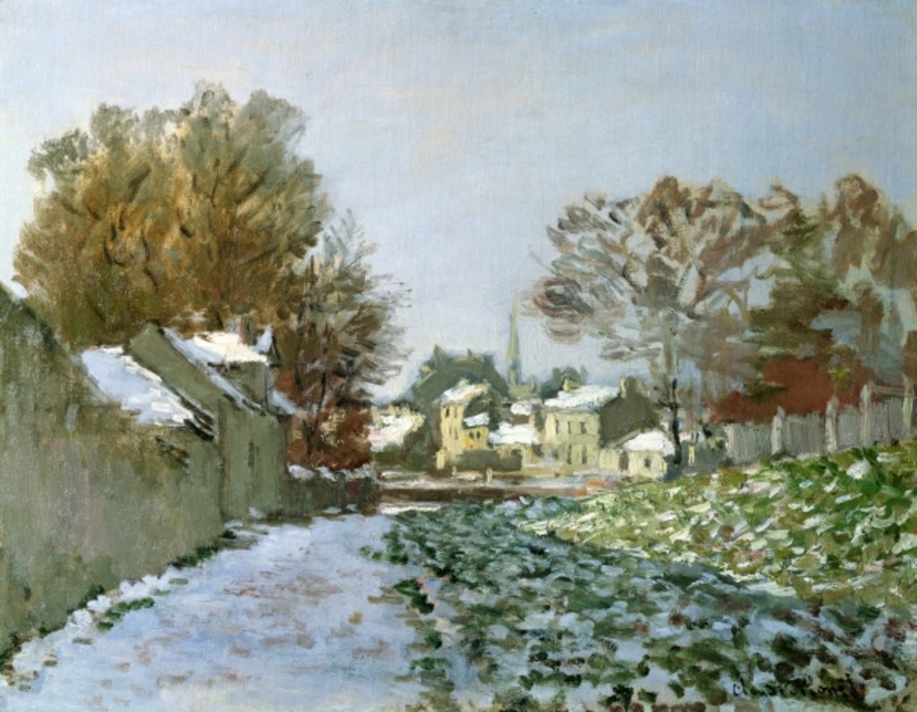 Detail of Snow at Argenteuil, 1874 by Claude Monet