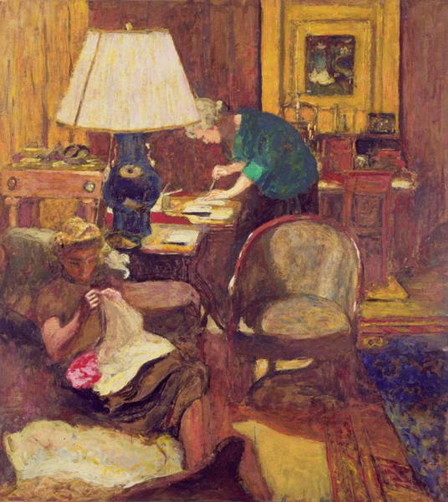 Detail of The Book Maker by Edouard Vuillard