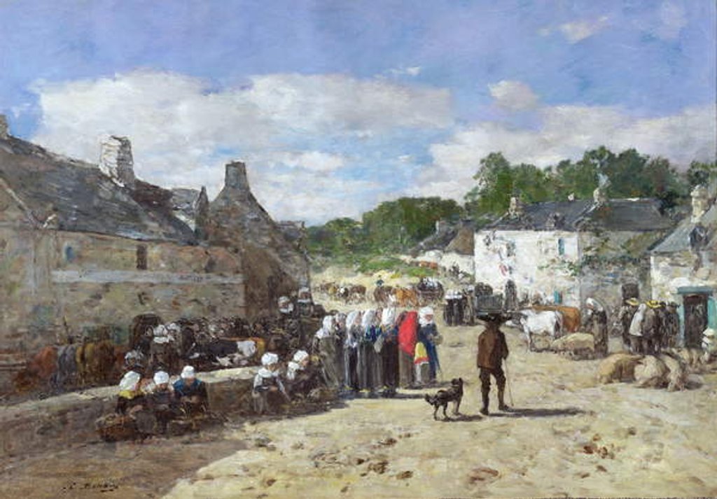 Detail of La Fete, c.1865 by Eugene Louis Boudin