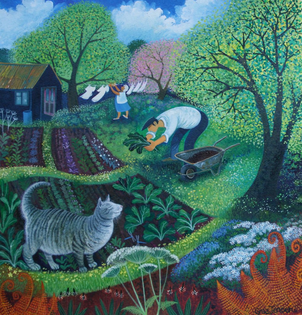 Detail of Allotment Cat by Lisa Graa Jensen