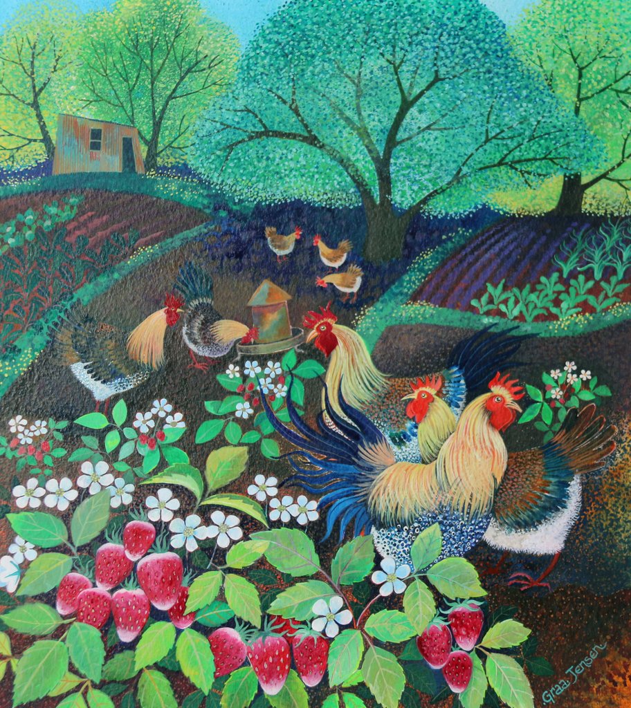 Detail of Hen Party, 2016 by Lisa Graa Jensen