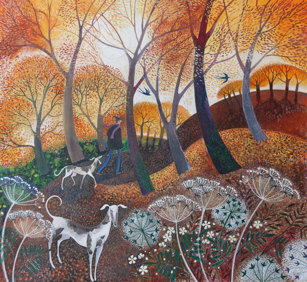 Detail of Autumn on the Common, 2017 by Lisa Graa Jensen