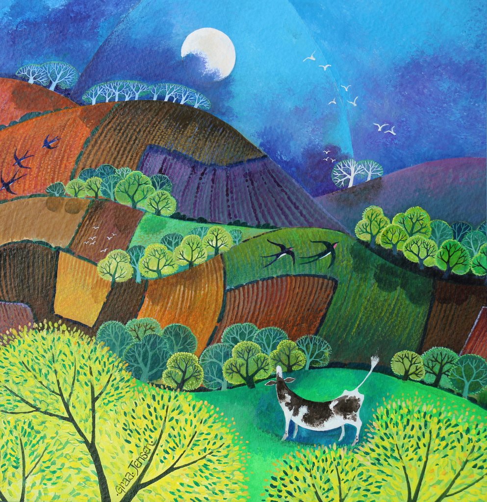 Detail of Moon cow, 2016 by Lisa Graa Jensen