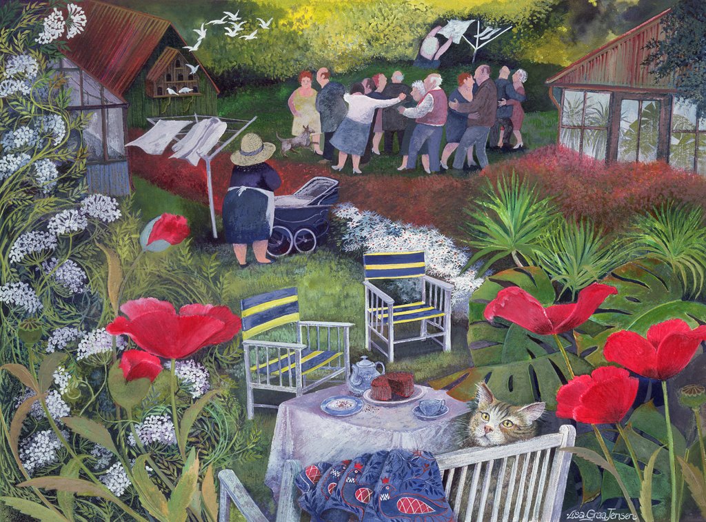 Detail of Neighbourhood Watch Party, 1995 by Lisa Graa Jensen
