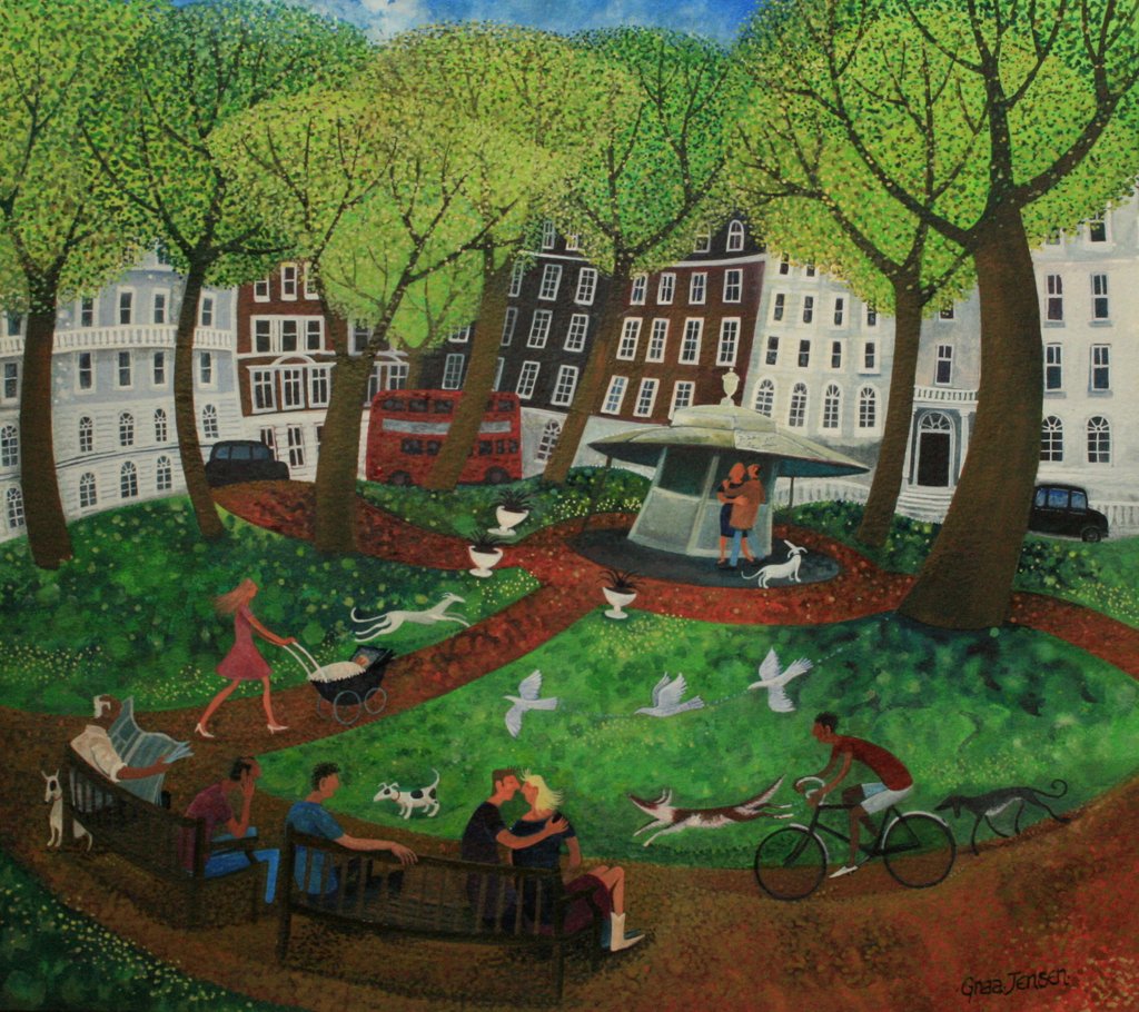 Detail of Berkeley Square, 2013 by Lisa Graa Jensen