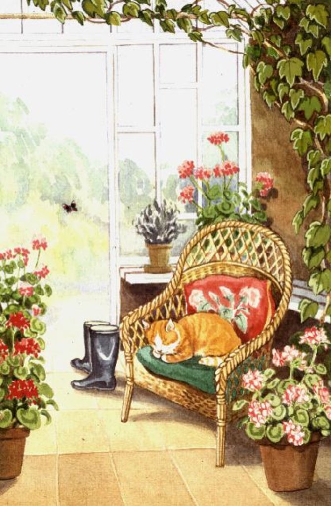 Detail of In the Conservatory by Lavinia Hamer
