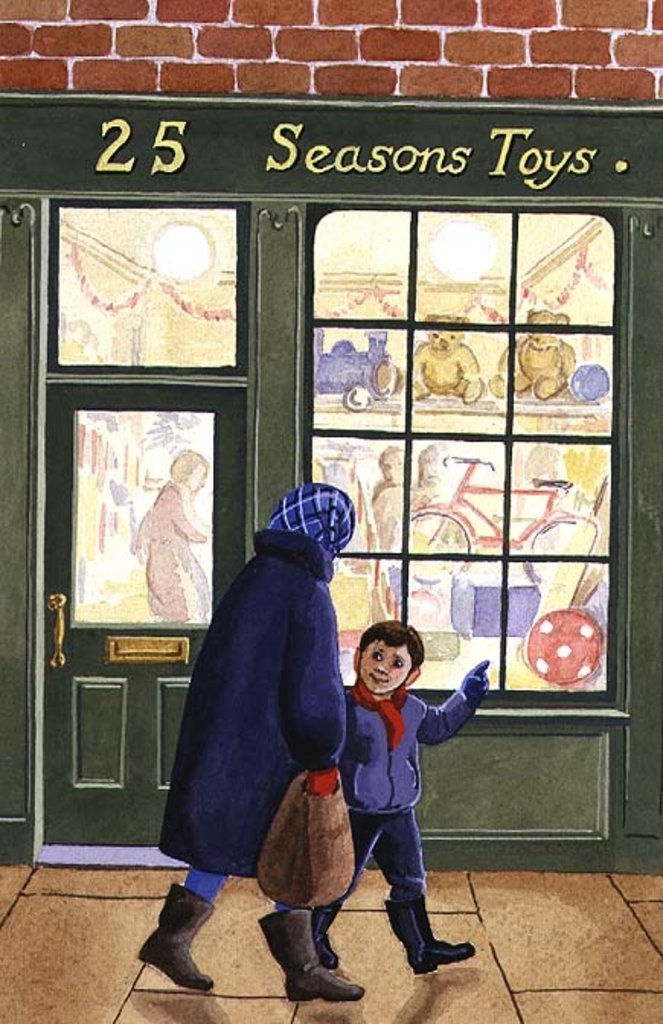 Detail of Christmas Shopping by Lavinia Hamer