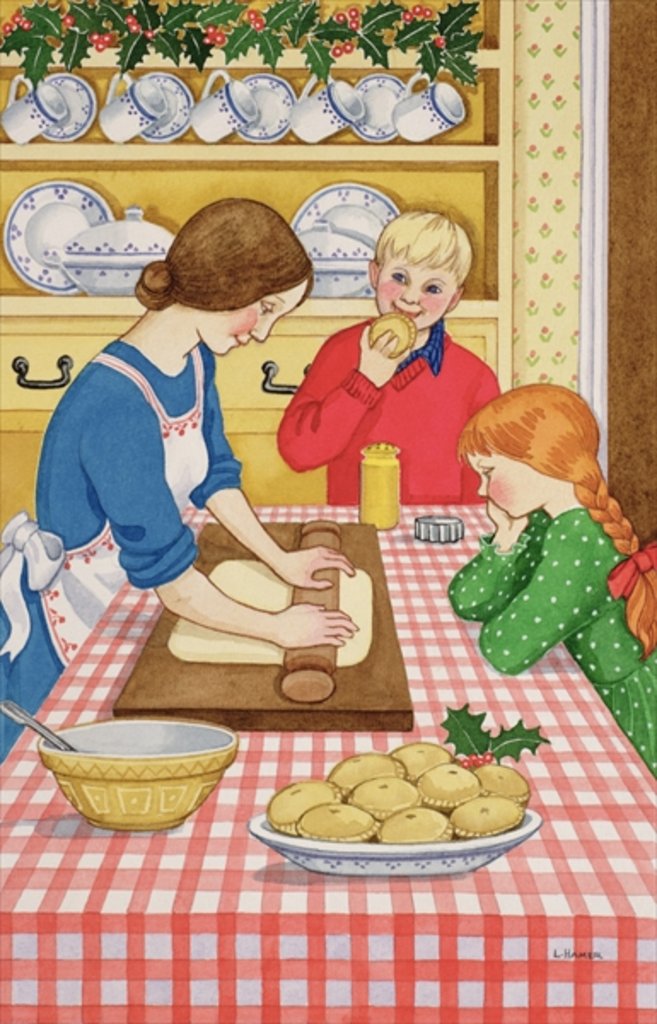 Detail of Making Mince Pies by Lavinia Hamer