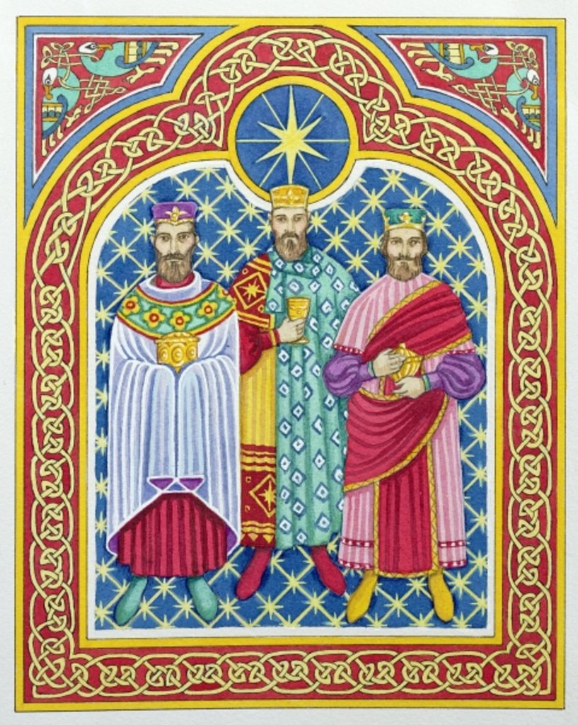 Detail of Adoration of the Magi by Lavinia Hamer