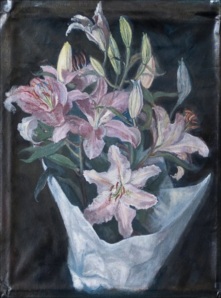 Detail of Lillies from the Market, 2008 by Caroline Hervey-Bathurst