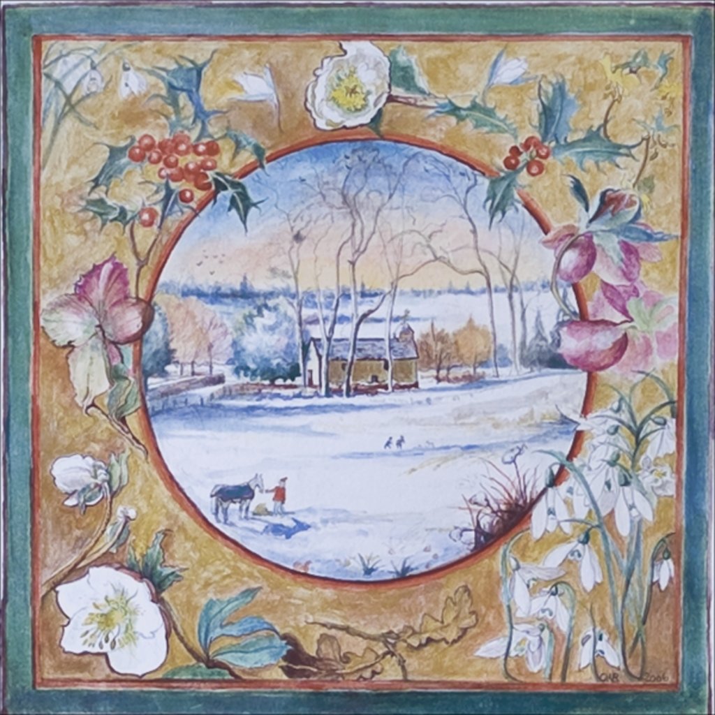 Detail of Christmas Morning, Little Somborne, 2007 by Caroline Hervey-Bathurst