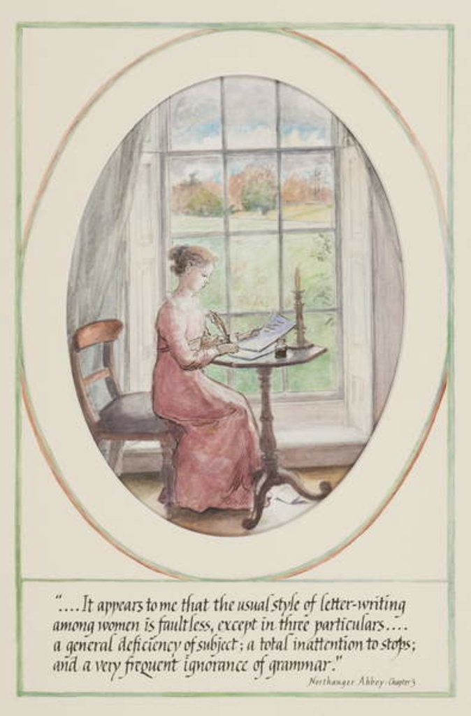 Detail of The Art of Letter Writing, 2007 by Caroline Hervey-Bathurst