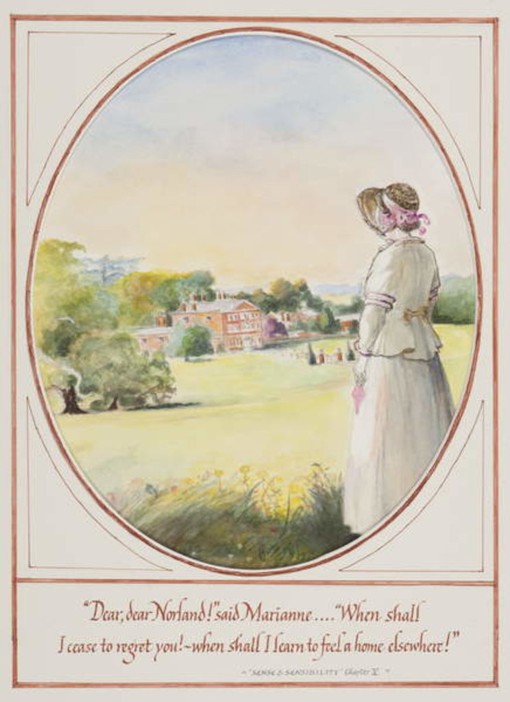 Detail of Dear, dear Norland! said Marianne, 2007 by Caroline Hervey-Bathurst