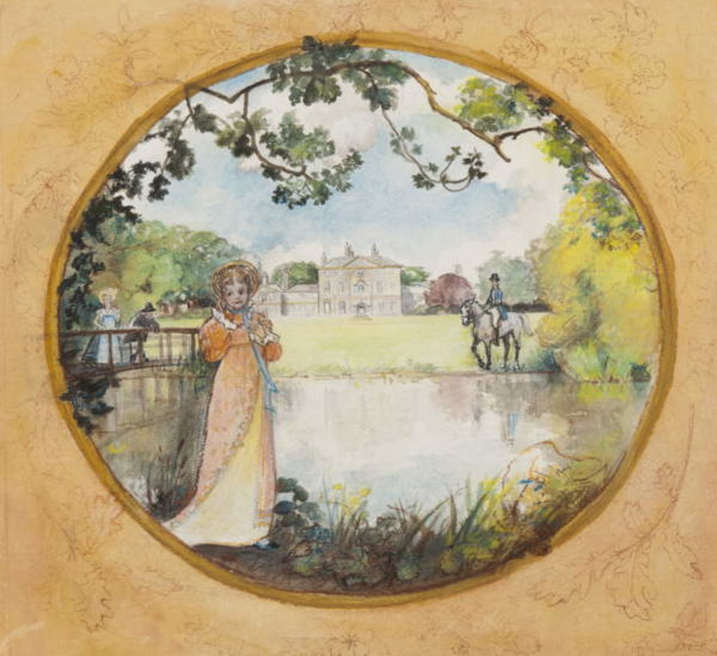 Detail of Mr Darcy Approaching, 2008 by Caroline Hervey-Bathurst