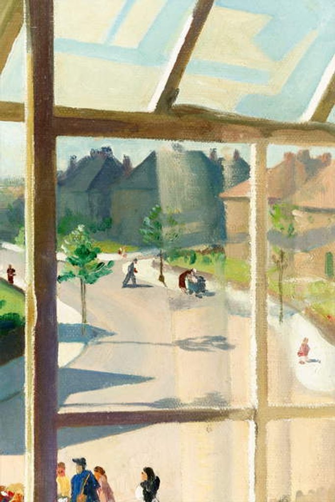 Detail of View from the artist's bedroom, c.1930 by Percy Shakespeare