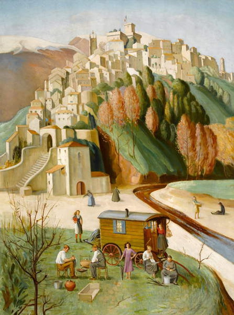 Detail of Cagnes Sur Mer, The French Riviera, 1922-46 by Hilda Mary Harvey