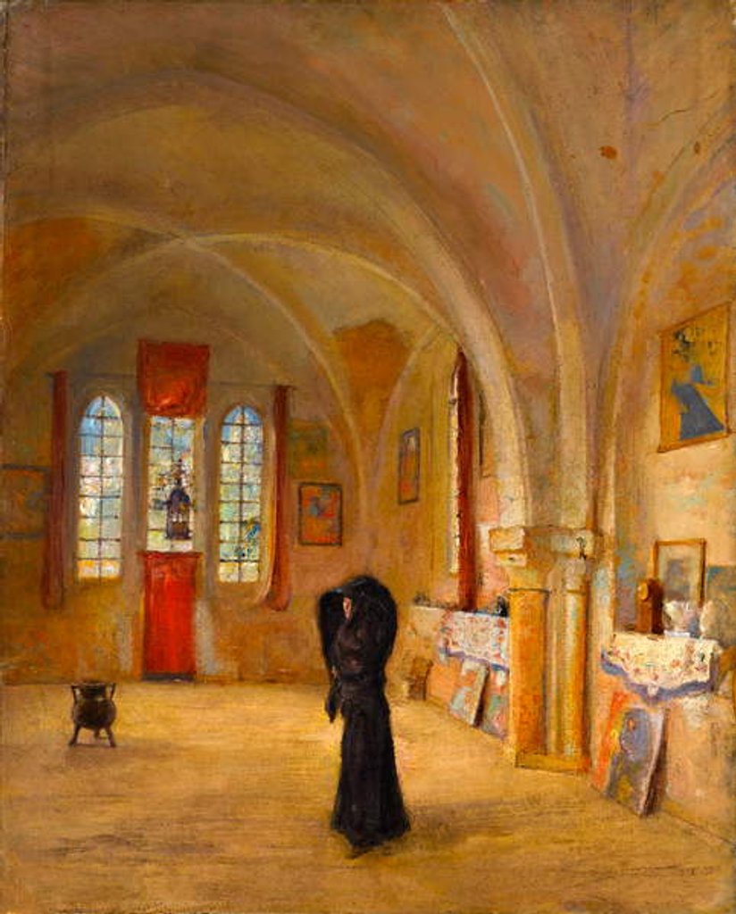 Detail of The Artist's Studio, La Vieille Chapelle, La Boissiere, Chateauden, c.1909 by Albert de Belleroche