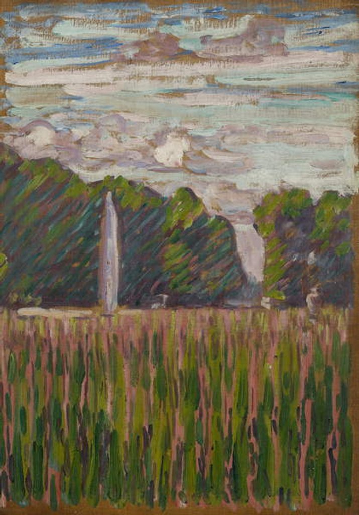 Detail of Fountain within a park by Arthur Haythorne Studd