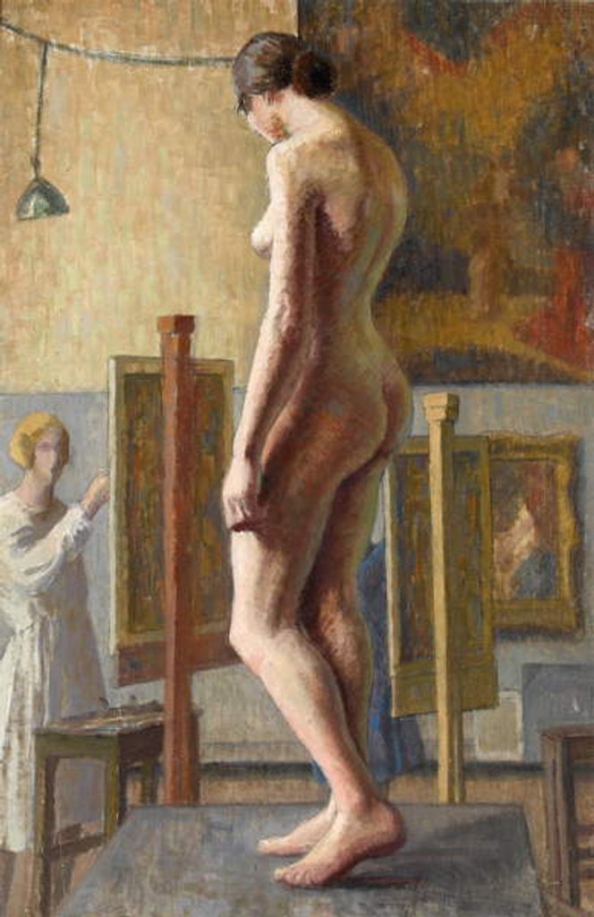 Detail of The Art Class, 1920s by Felice Lieven Bauwens