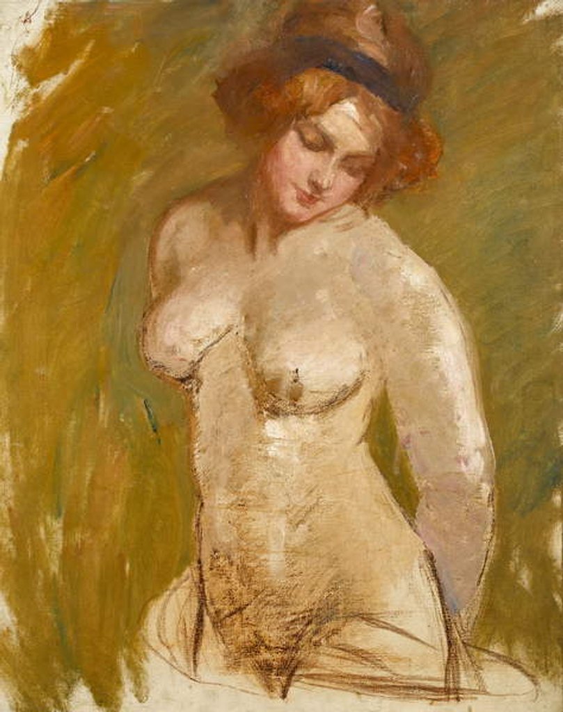 Detail of Nude with bandeau, c.1900 by Albert de Belleroche