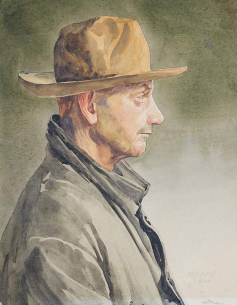 Detail of Self Portrait, 1920 by Hardie William Hay