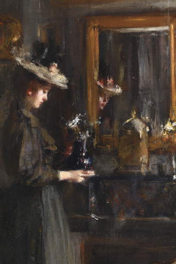 Detail of Woman in an Interior by Albert de Belleroche